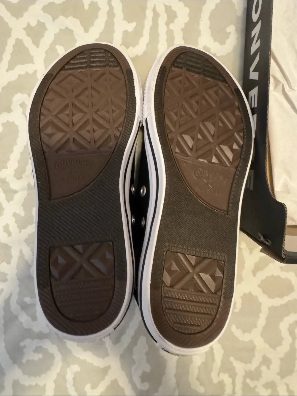 Converse Kids Black Canvas Low Top Sneakers with White Accents